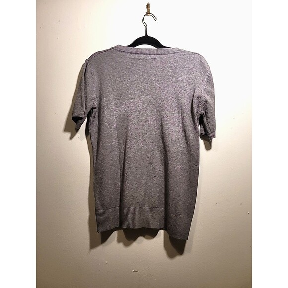 Grey Sweater Shirt, Short Sleeve, Daimidy, Size Medium, Super Soft - Picture 2 of 4